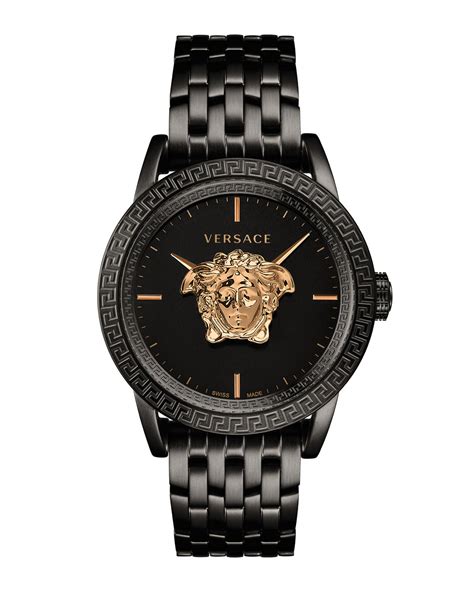 versace men's watch black and gold|men versace watches on sale.